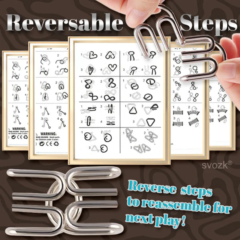 svozk® 3D Metal Challenge Puzzle Toy - Image 7