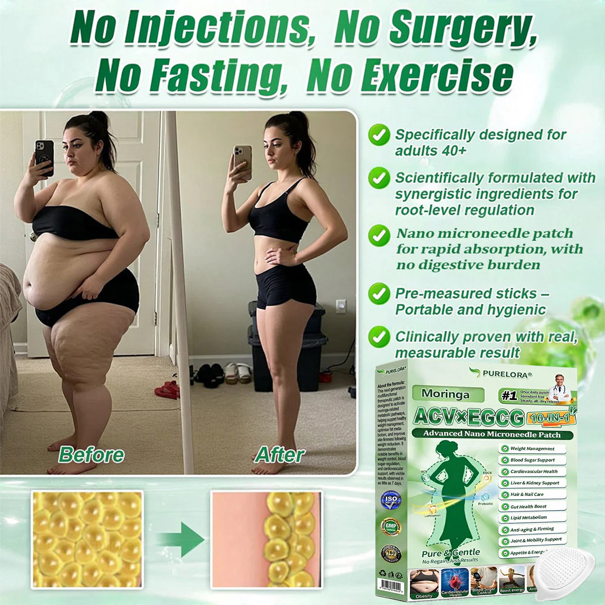 ⚡𝐏𝐮𝐫𝐞𝐥𝐨𝐫𝐚® 𝐀𝐂𝐕 × 𝐄𝐆𝐂𝐆 𝟏𝟎-𝐢𝐧-𝟏 𝐀𝐝𝐯𝐚𝐧𝐜𝐞𝐝 𝐍𝐚𝐧𝐨 𝐌𝐢𝐜𝐫𝐨𝐧𝐞𝐞𝐝𝐥𝐞 𝐏𝐚𝐭𝐜𝐡 (𝐉𝐮𝐬𝐭 𝐨𝐧𝐜𝐞 𝐚 𝐝𝐚𝐲, 𝐯𝐢𝐬𝐢𝐛𝐥𝐞 𝐜𝐡𝐚𝐧𝐠𝐞𝐬 𝐢𝐧 𝟕 𝐝𝐚𝐲𝐬) ✅𝐅𝐨𝐫 𝐨𝐛𝐞𝐬𝐢𝐭𝐲, 🅛🅞🅞🅢🅔 🅢🅚🅘🅝,𝐝𝐢𝐚𝐛𝐞𝐭𝐞𝐬, 𝐬𝐥𝐞𝐞𝐩 𝐚𝐩𝐧𝐞𝐚, 𝐣𝐨𝐢𝐧𝐭 𝐢𝐬𝐬𝐮𝐞𝐬, 𝐚𝐧𝐝 𝐦𝐨𝐫𝐞 - Image 2
