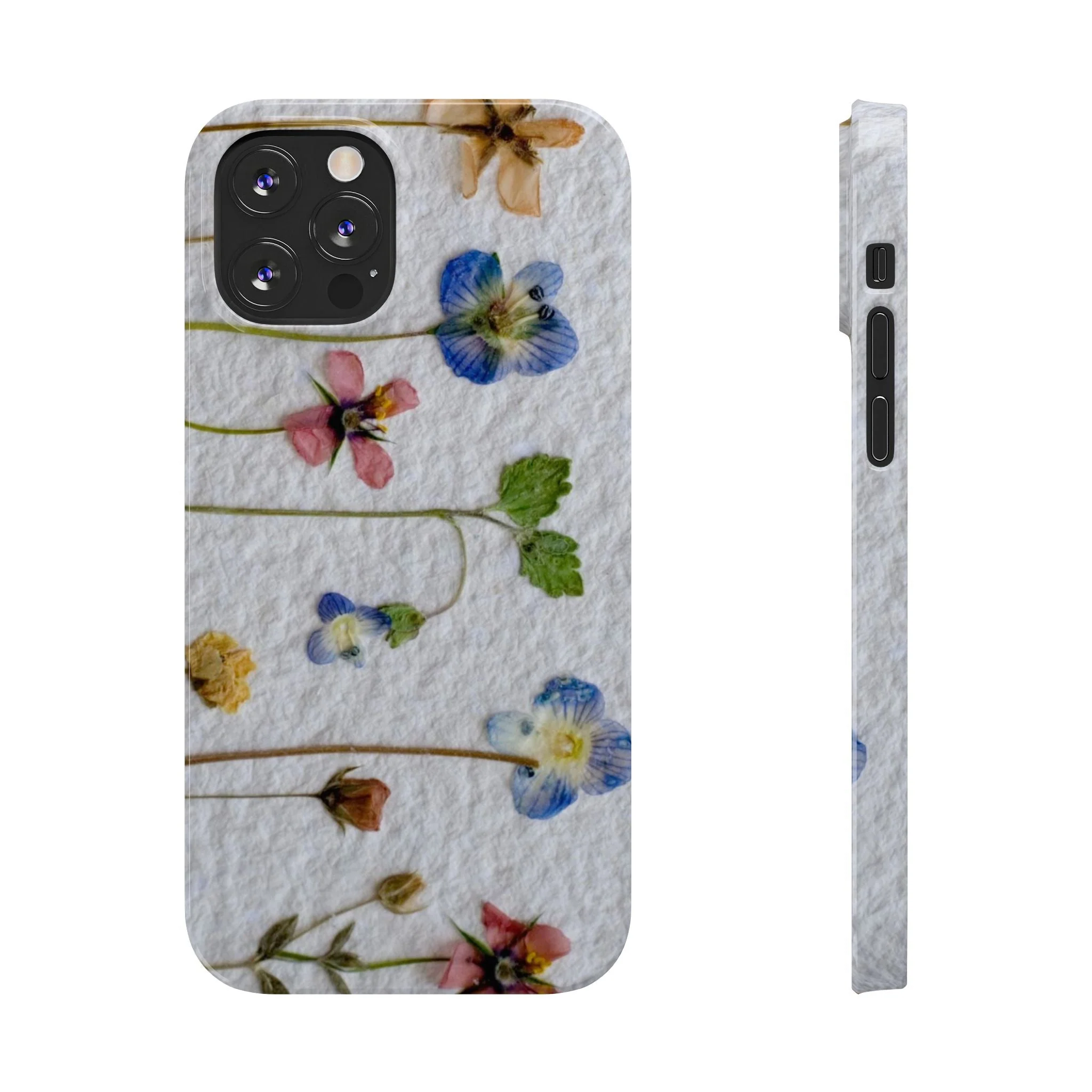 Dried Wild Pink and Purple Flower Image on Paper, Floral Slim Phone Cases, Case-Mate IPHONE16 and all sizes - Image 14