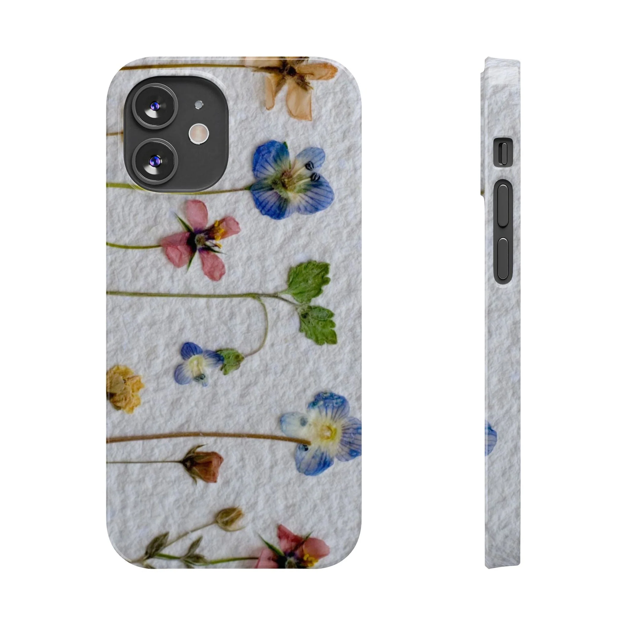 Dried Wild Pink and Purple Flower Image on Paper, Floral Slim Phone Cases, Case-Mate IPHONE16 and all sizes - Image 15