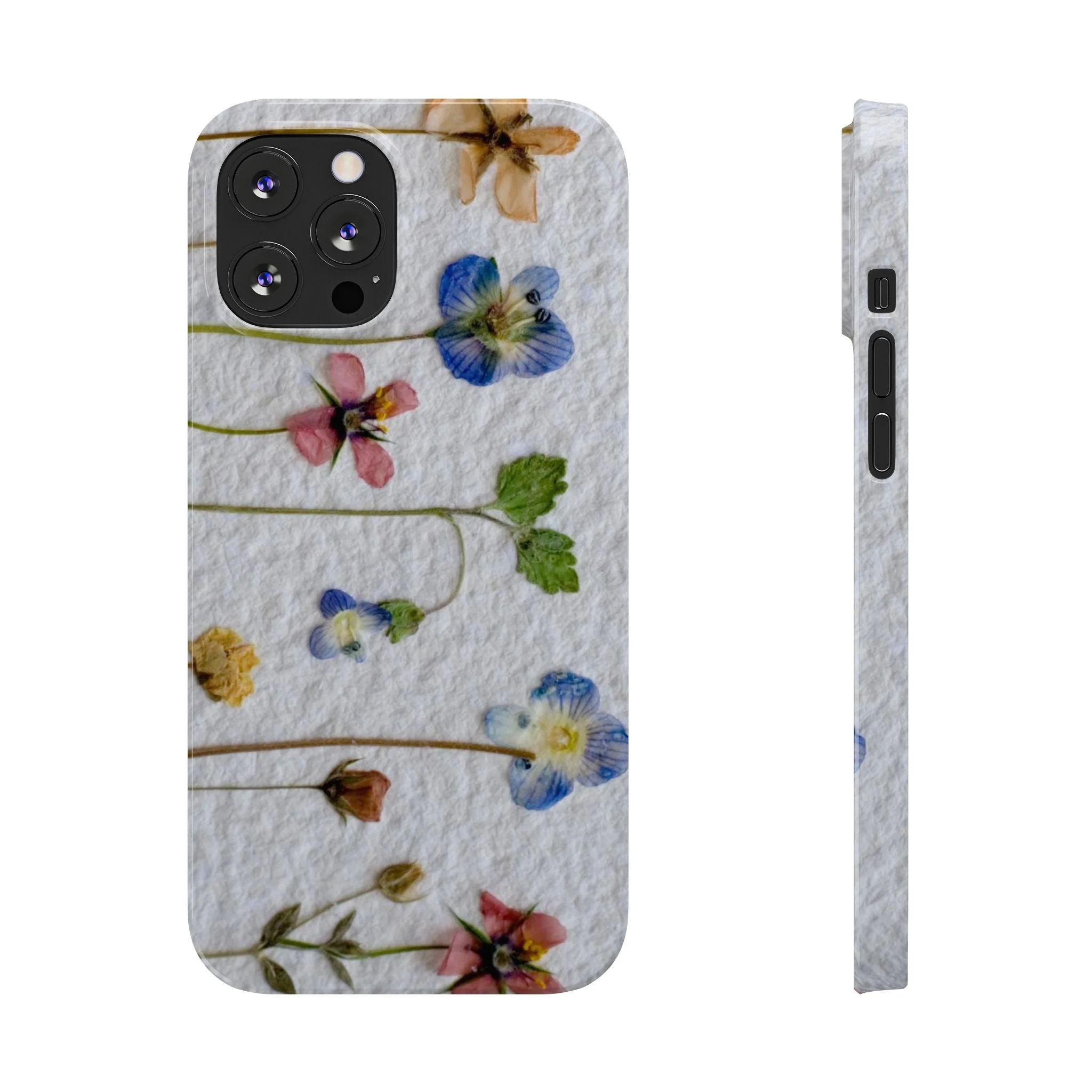 Dried Wild Pink and Purple Flower Image on Paper, Floral Slim Phone Cases, Case-Mate IPHONE16 and all sizes - Image 16