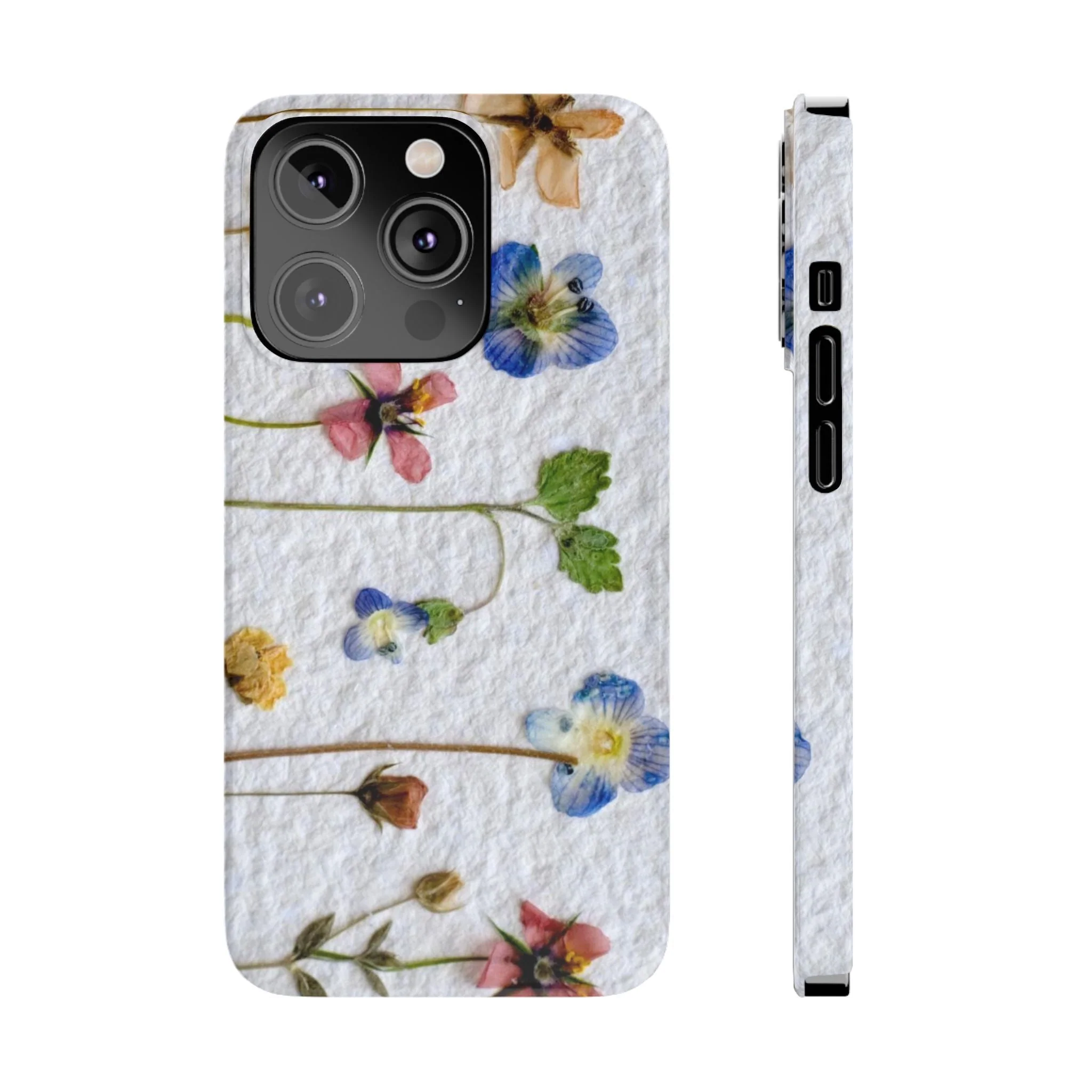 Dried Wild Pink and Purple Flower Image on Paper, Floral Slim Phone Cases, Case-Mate IPHONE16 and all sizes - Image 18