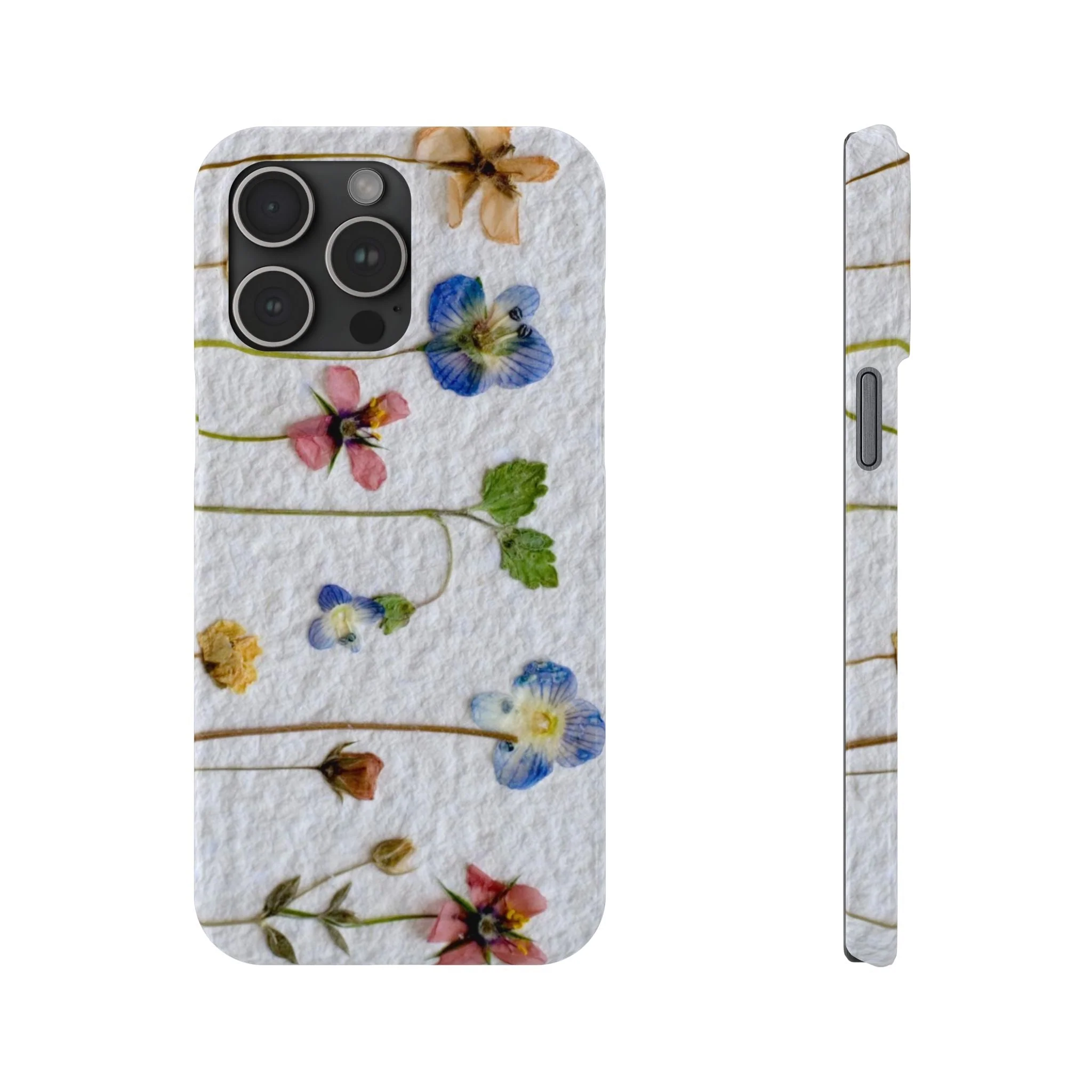 Dried Wild Pink and Purple Flower Image on Paper, Floral Slim Phone Cases, Case-Mate IPHONE16 and all sizes - Image 24