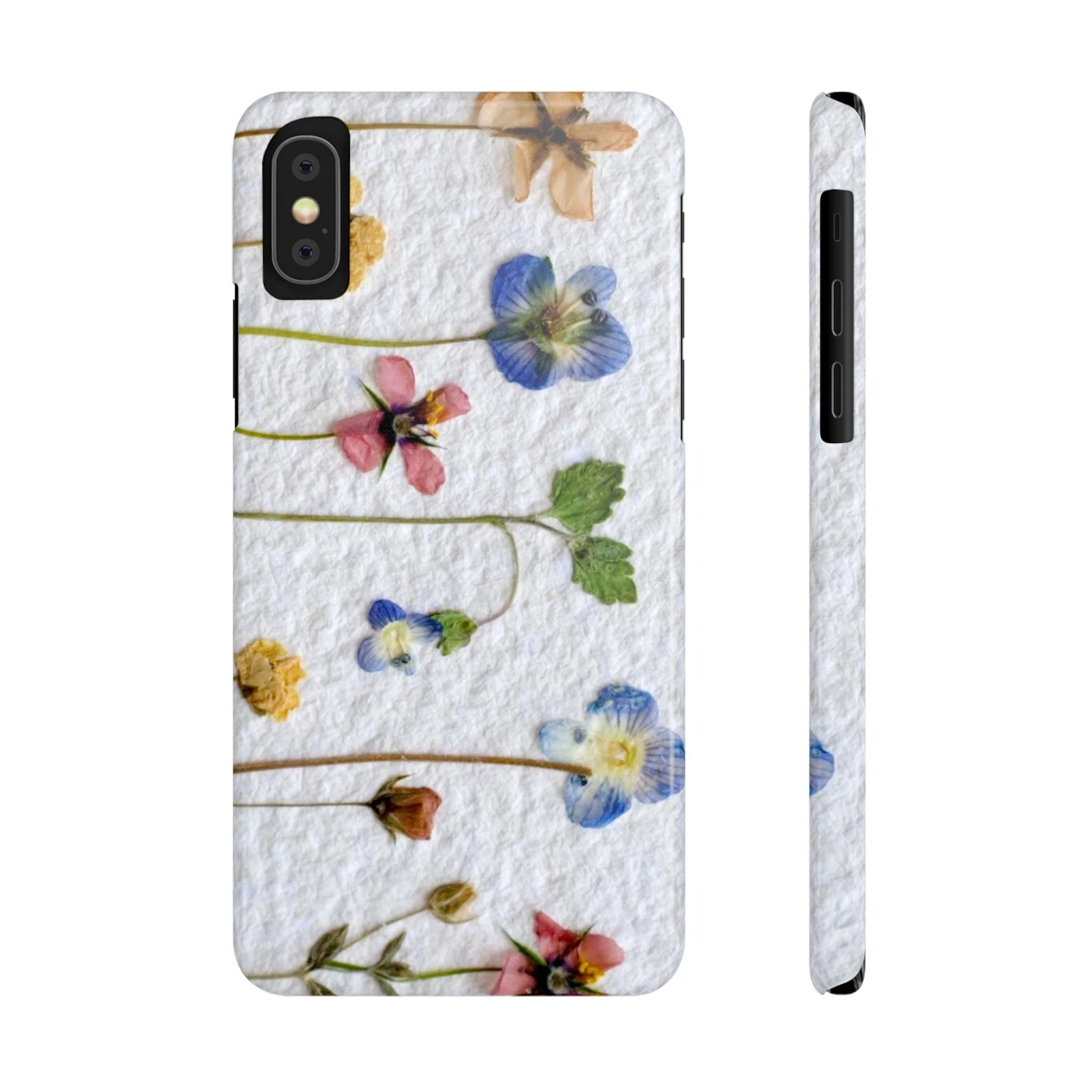Dried Wild Pink and Purple Flower Image on Paper, Floral Slim Phone Cases, Case-Mate IPHONE16 and all sizes - Image 4