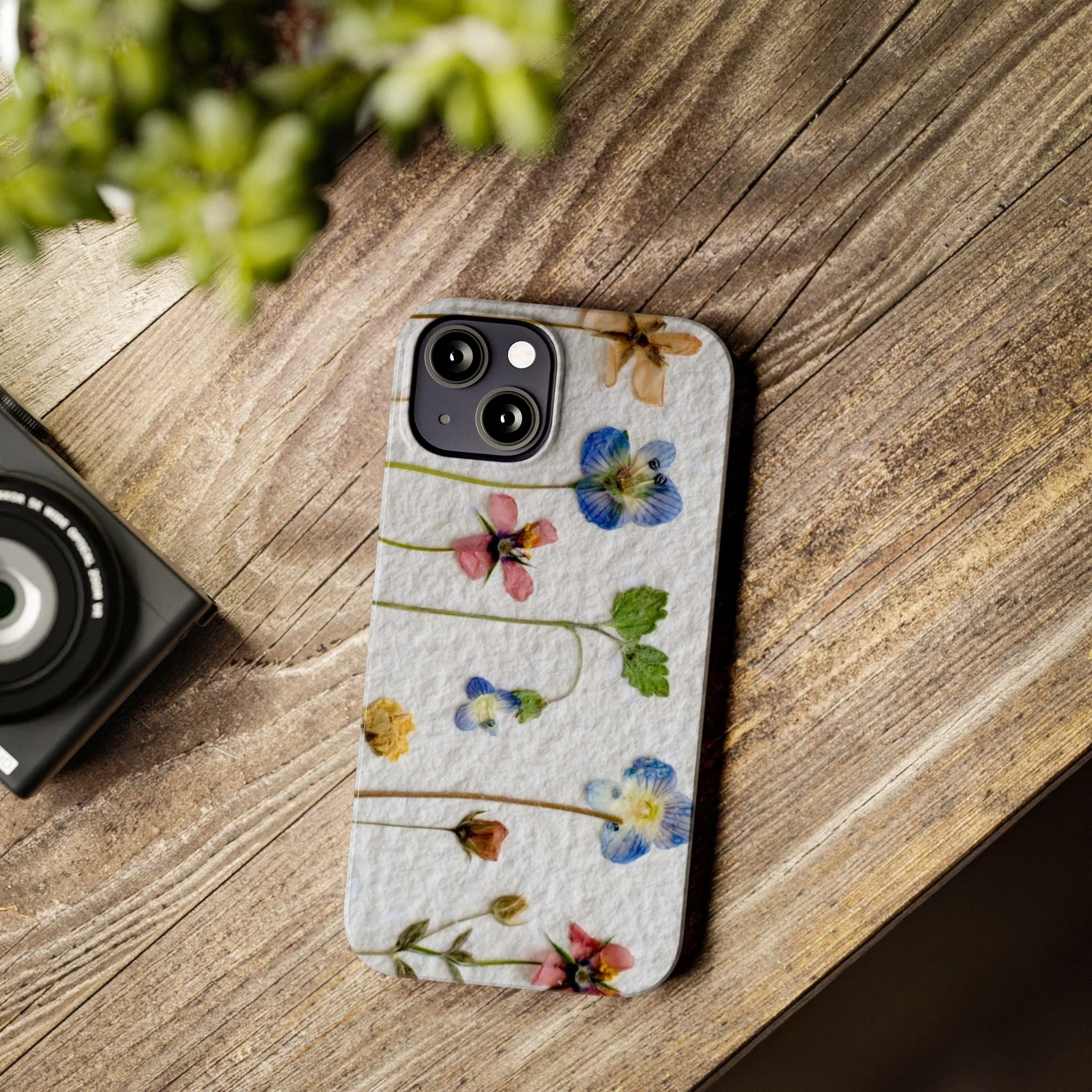 Dried Wild Pink and Purple Flower Image on Paper, Floral Slim Phone Cases, Case-Mate IPHONE16 and all sizes - Image 43