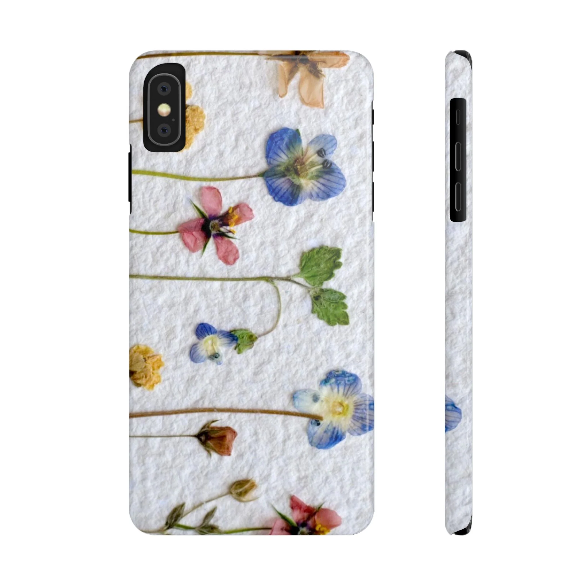 Dried Wild Pink and Purple Flower Image on Paper, Floral Slim Phone Cases, Case-Mate IPHONE16 and all sizes - Image 5