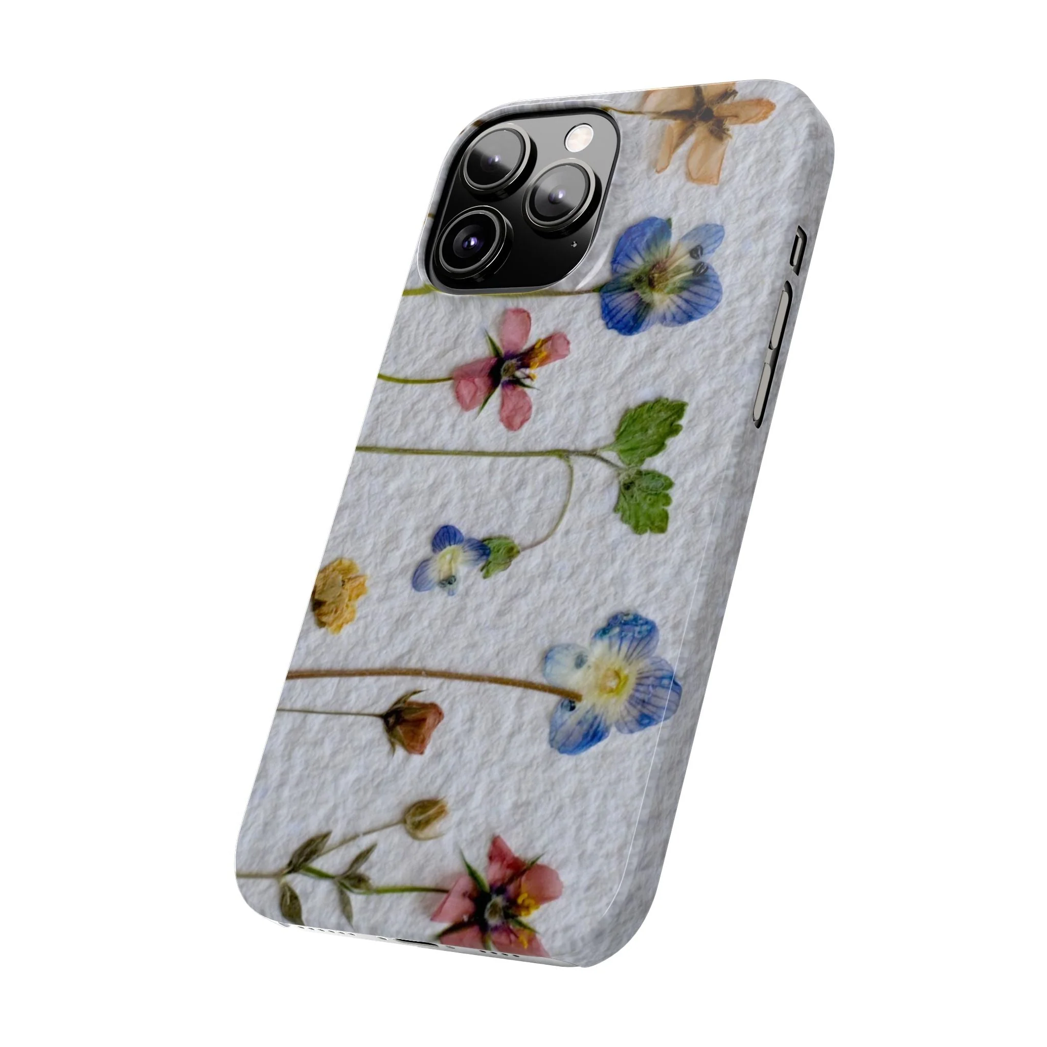 Dried Wild Pink and Purple Flower Image on Paper, Floral Slim Phone Cases, Case-Mate IPHONE16 and all sizes - Image 51