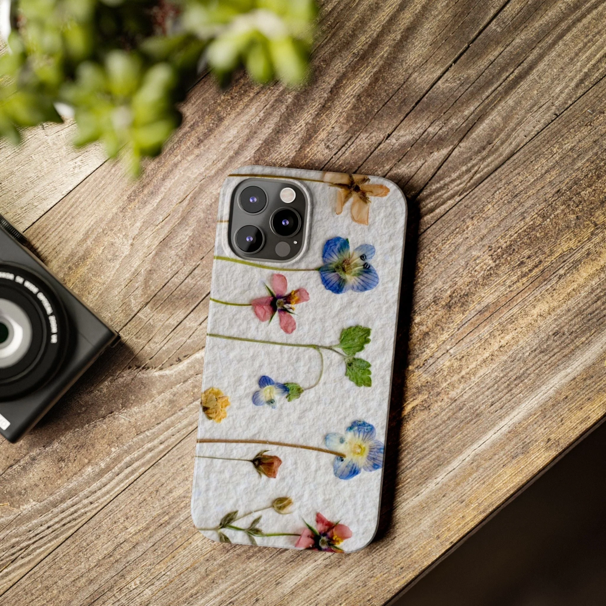Dried Wild Pink and Purple Flower Image on Paper, Floral Slim Phone Cases, Case-Mate IPHONE16 and all sizes - Image 55