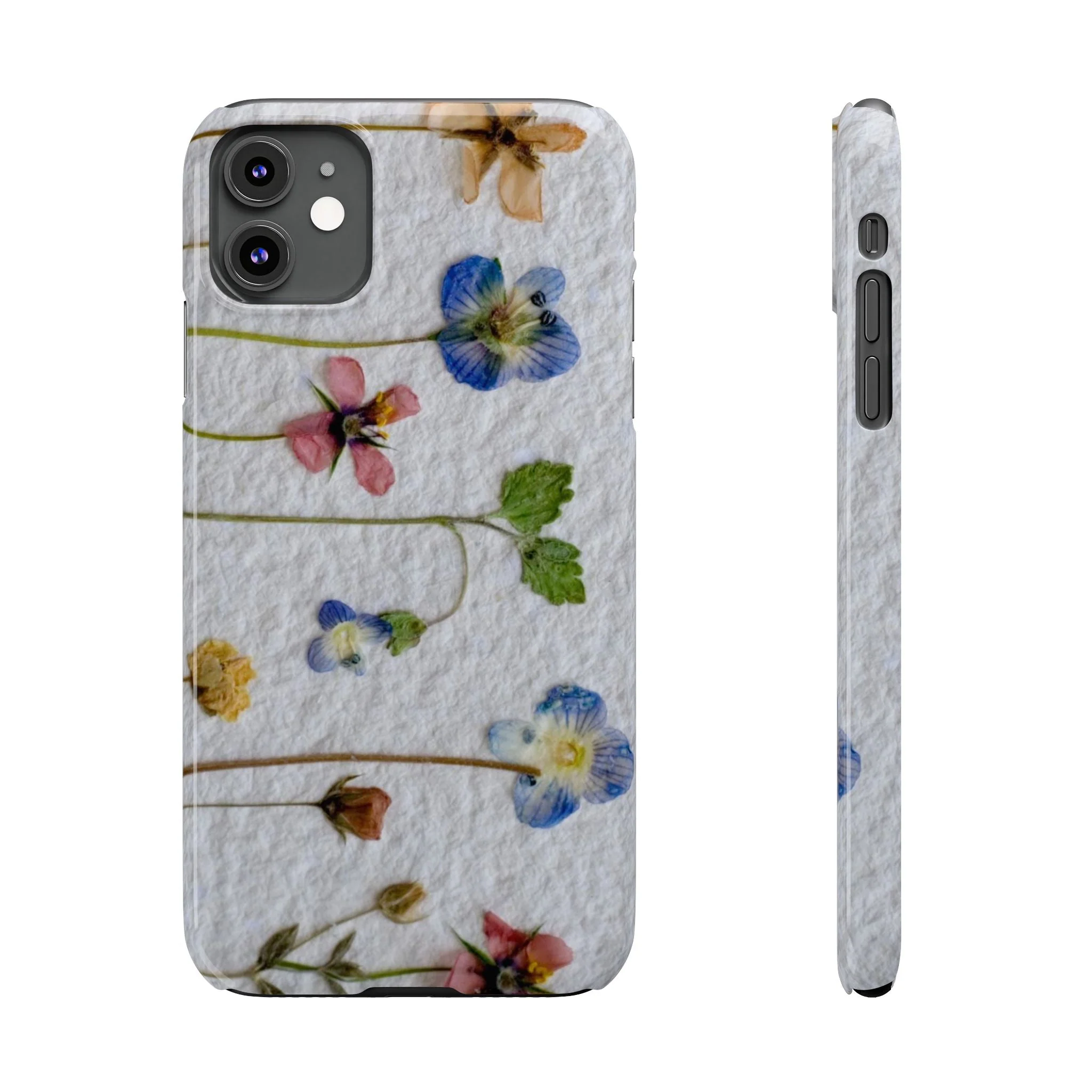 Dried Wild Pink and Purple Flower Image on Paper, Floral Slim Phone Cases, Case-Mate IPHONE16 and all sizes - Image 7