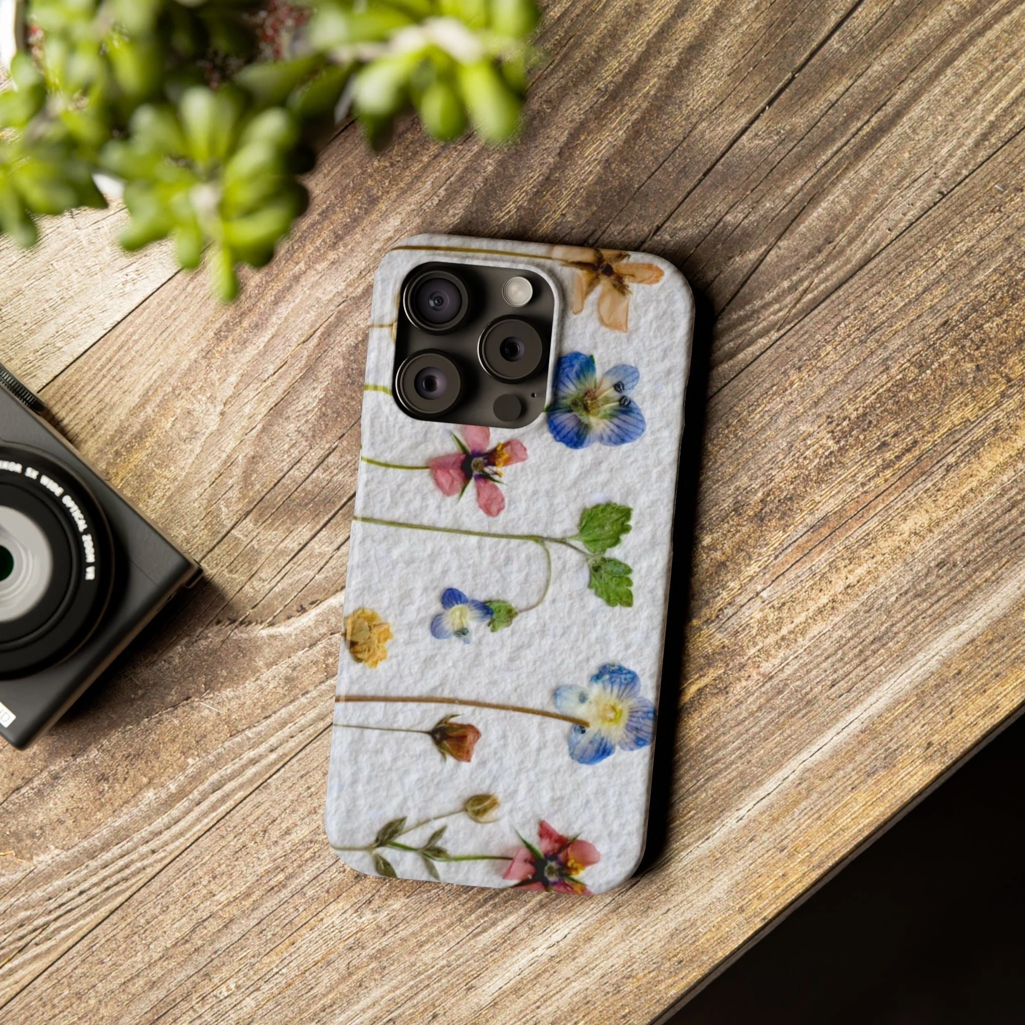 Dried Wild Pink and Purple Flower Image on Paper, Floral Slim Phone Cases, Case-Mate IPHONE16 and all sizes - Image 71