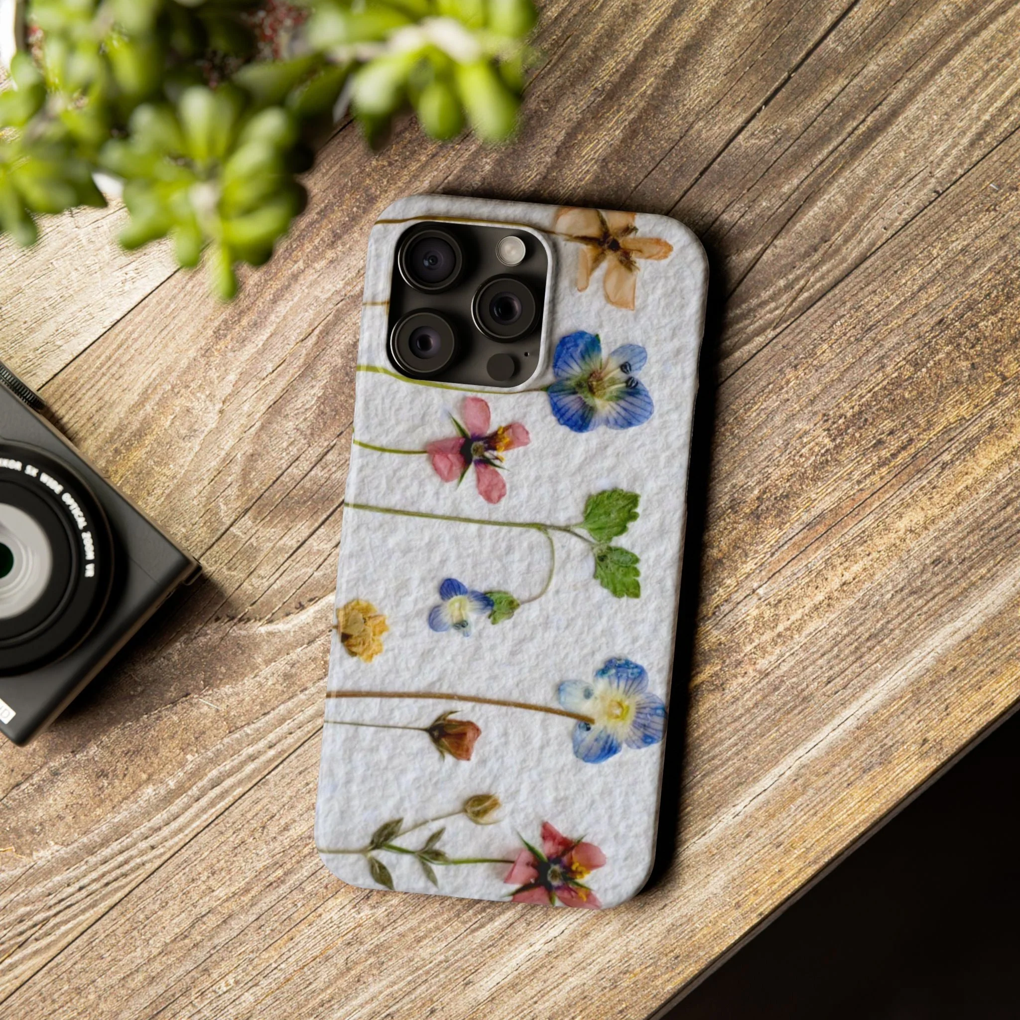 Dried Wild Pink and Purple Flower Image on Paper, Floral Slim Phone Cases, Case-Mate IPHONE16 and all sizes - Image 73