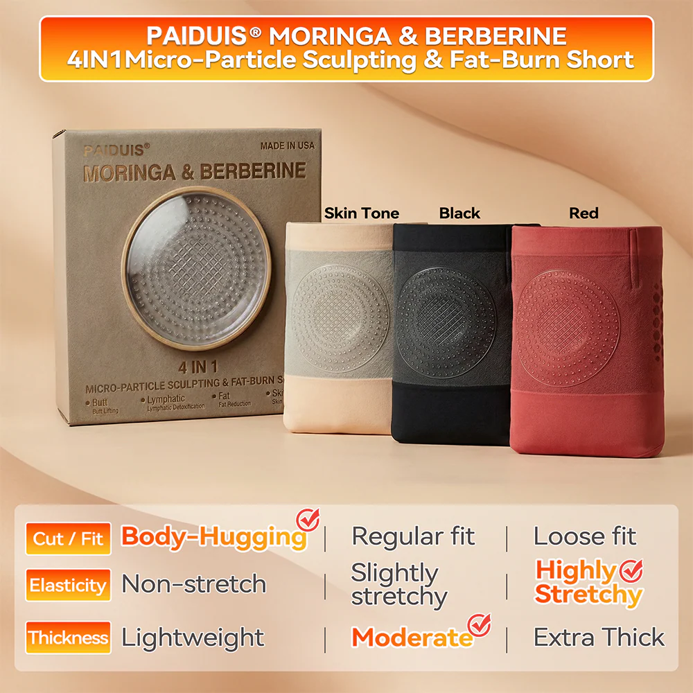 𝐏𝐚𝐢𝐝𝐮𝐢𝐬® 🔱𝐌𝐨𝐫𝐢𝐧𝐠𝐚 & 𝐁𝐞𝐫𝐛𝐞𝐫𝐢𝐧𝐞 4‑In‑1 Micro‑Particle Sculpting & Fat‑Burn Shorts - Image 17