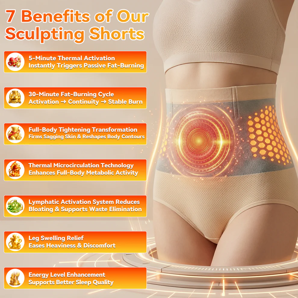 𝐏𝐚𝐢𝐝𝐮𝐢𝐬® 🔱𝐌𝐨𝐫𝐢𝐧𝐠𝐚 & 𝐁𝐞𝐫𝐛𝐞𝐫𝐢𝐧𝐞 4‑In‑1 Micro‑Particle Sculpting & Fat‑Burn Shorts - Image 2