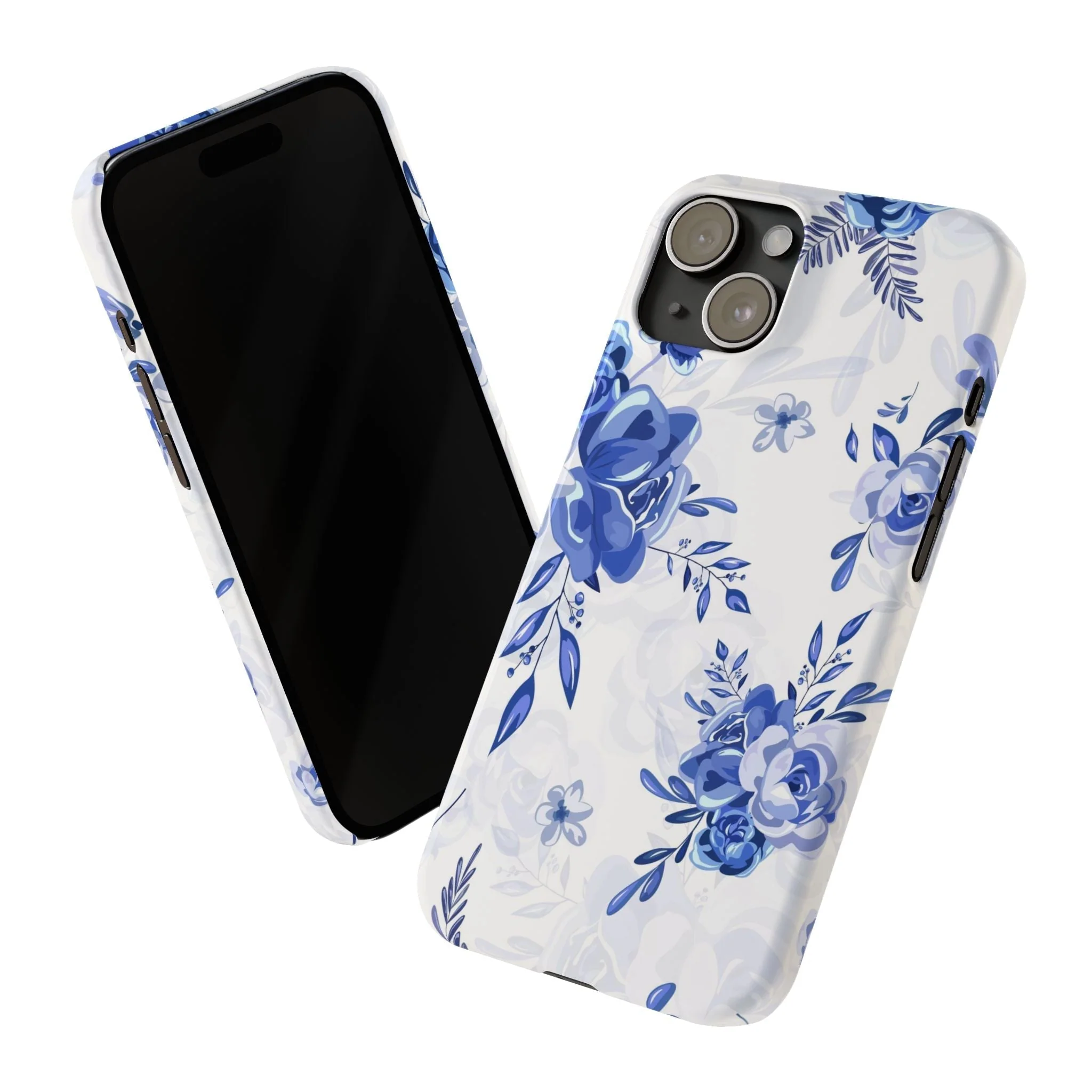 French Blue and White Toille, Slim Phone Cases, Case-Mate IPHONE16 and all sizes - Image 66