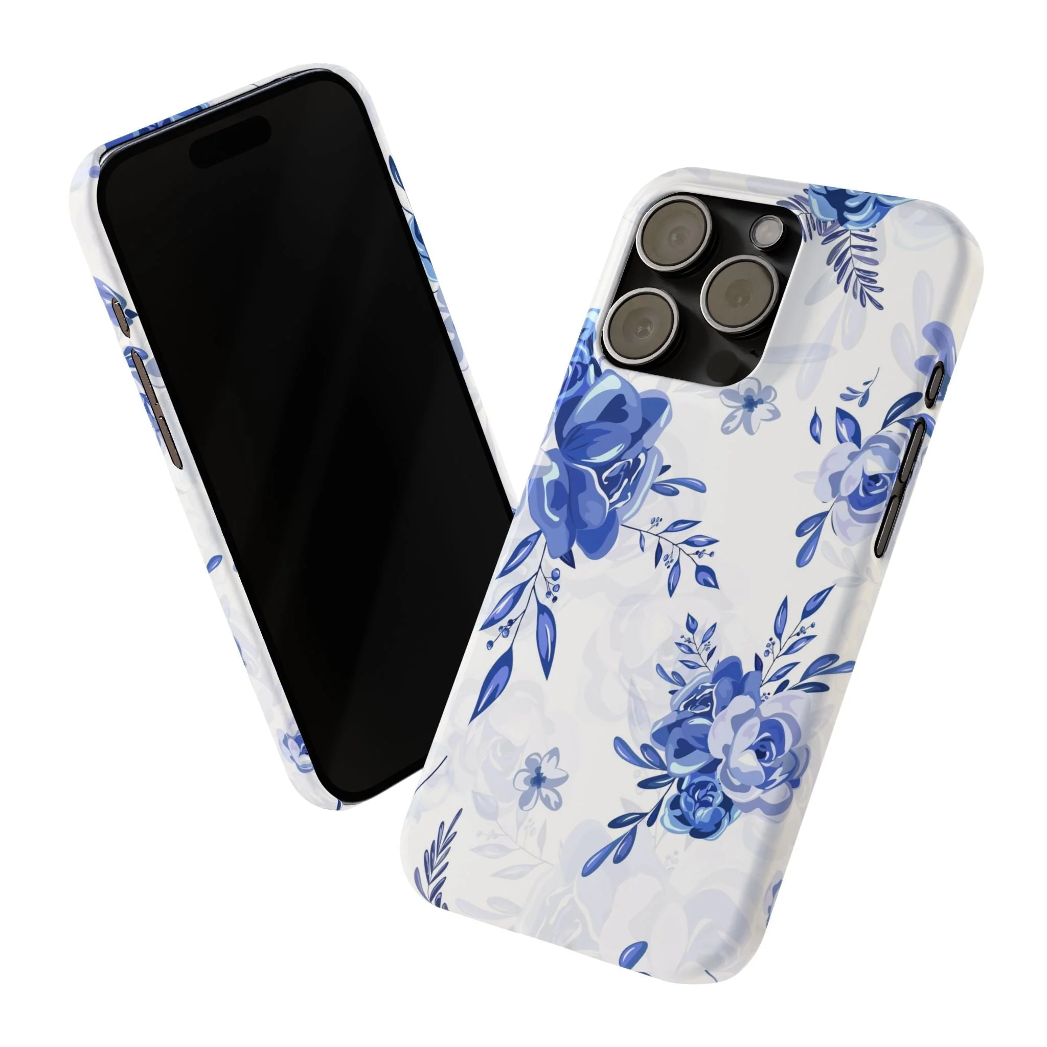 French Blue and White Toille, Slim Phone Cases, Case-Mate IPHONE16 and all sizes - Image 70