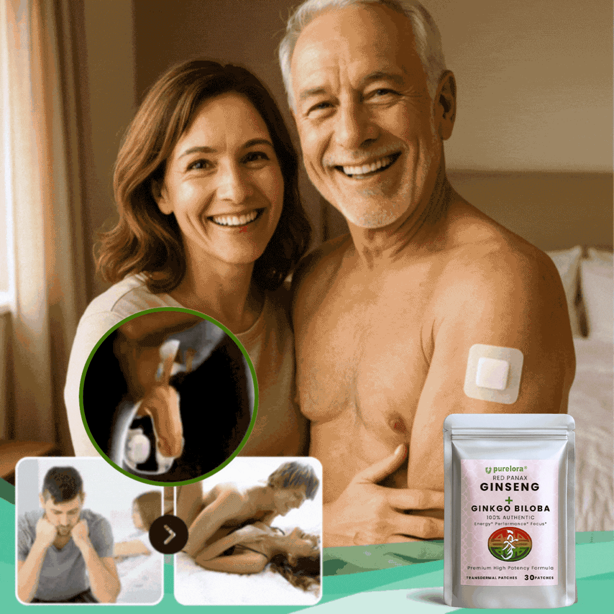 PureloraTM Red Panax Ginseng+Ginkgo Biloba - Image 2