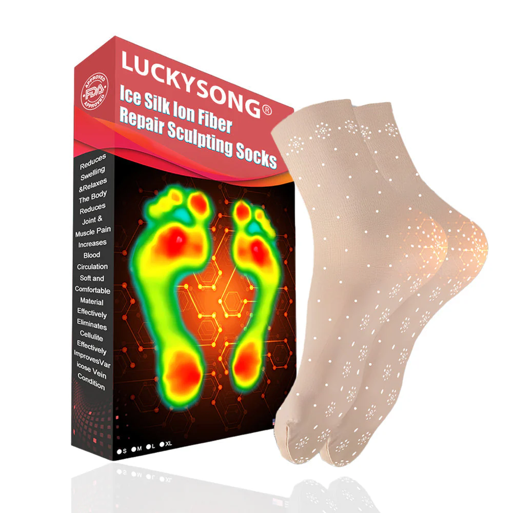 [💎Official Brand Store💎] 2026 LuckySong® Ice Silk Ion Fiber Repair Sculpting Socks - Image 10