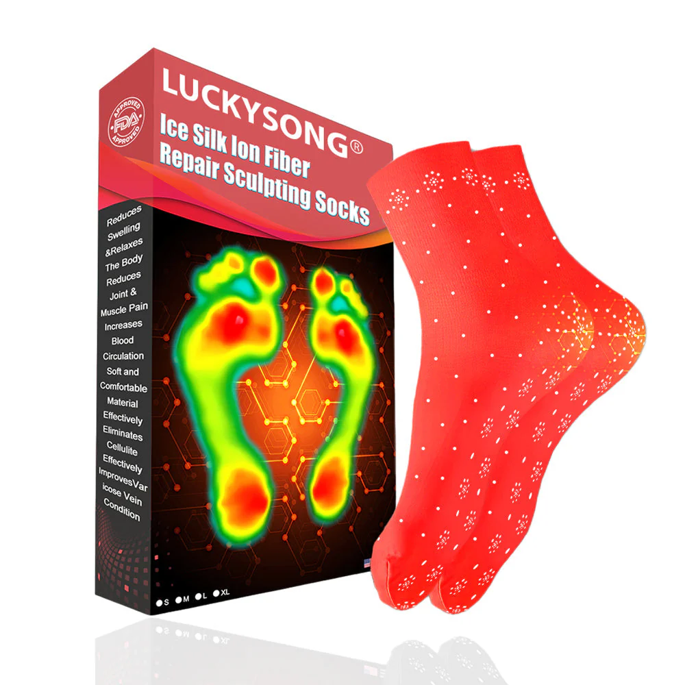 [💎Official Brand Store💎] 2026 LuckySong® Ice Silk Ion Fiber Repair Sculpting Socks - Image 9