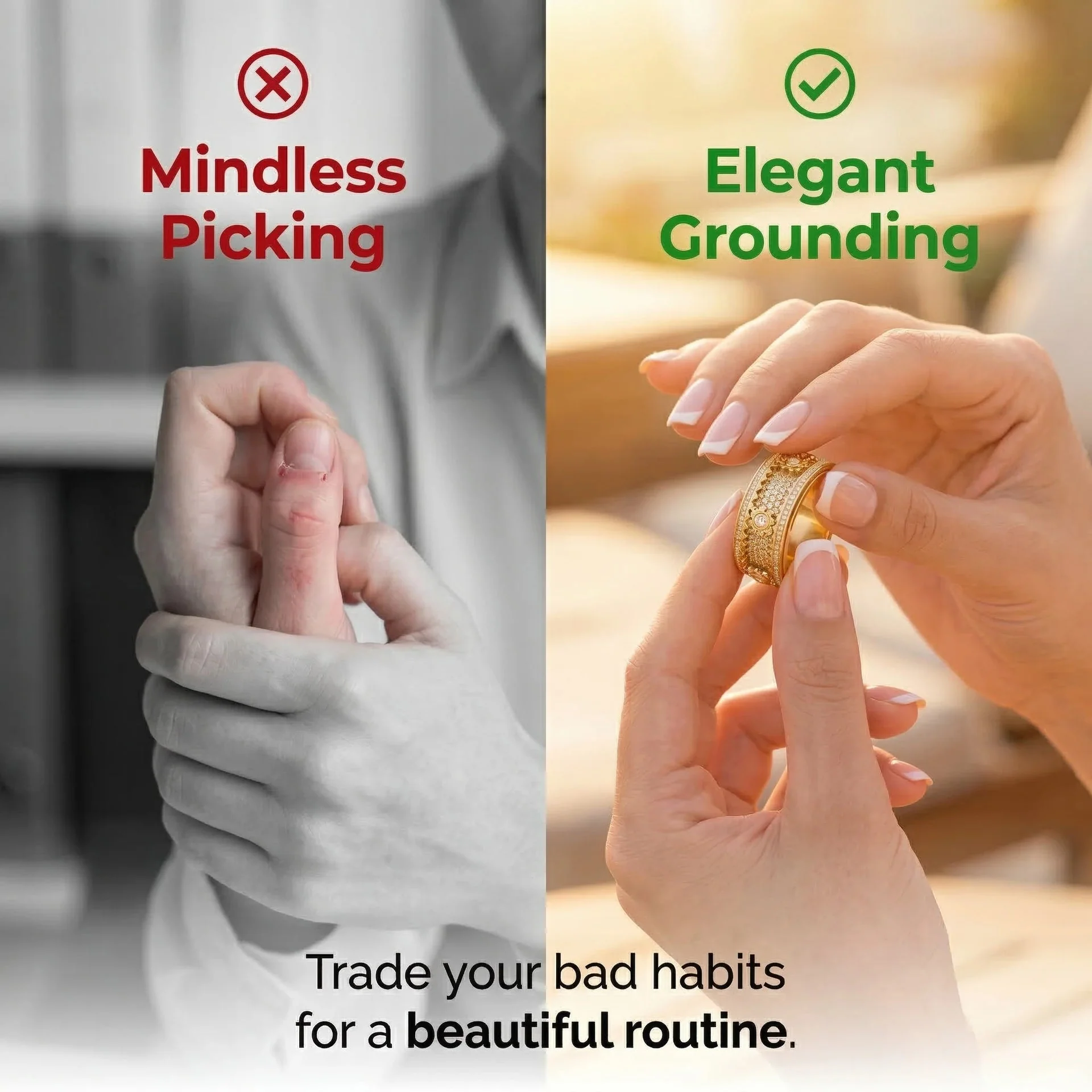 💎Last Day Sale-90% OFF🔥 Oneswear® The Mindfulness Ring - Image 7