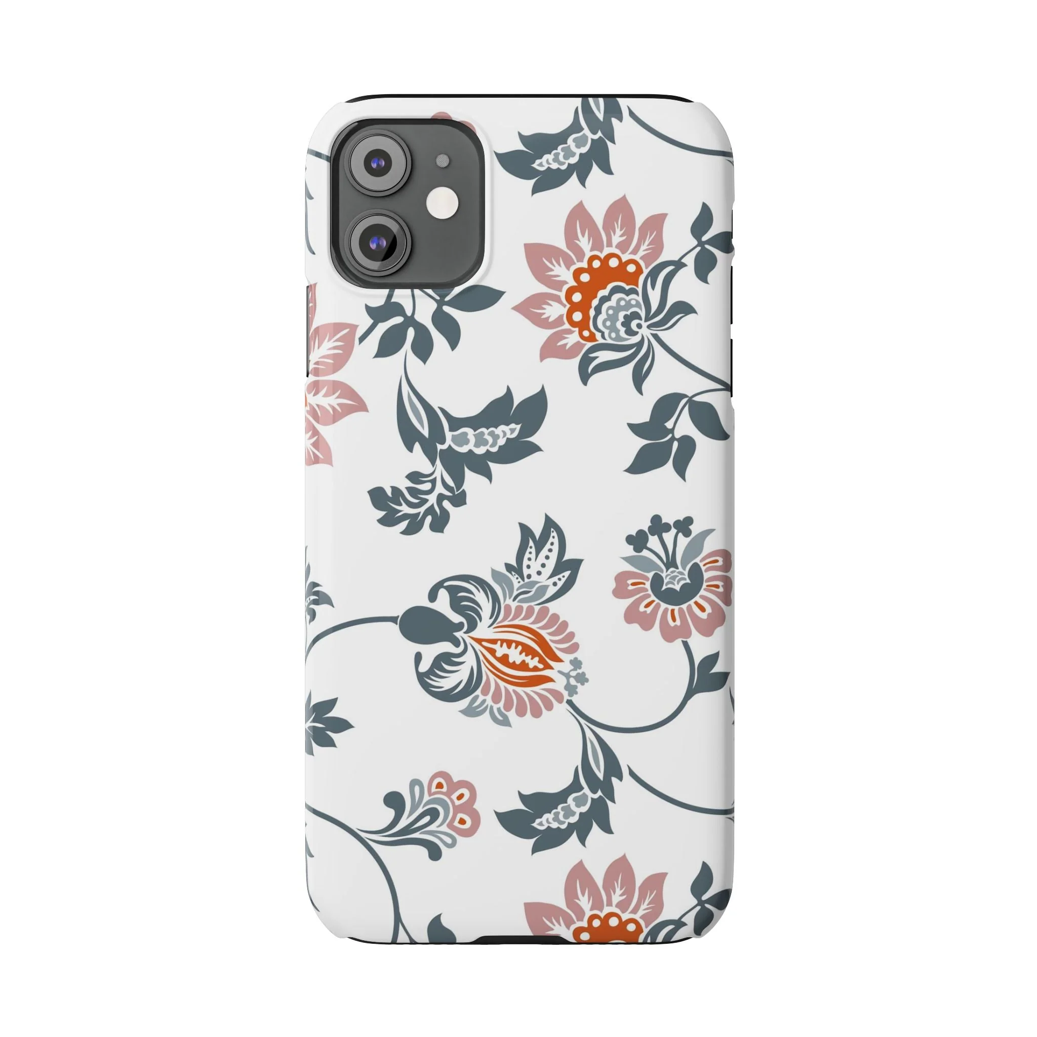 Pink and Green Flower Pattern, Floral Slim Phone Cases, Case-Mate IPHONE16 and all sizes - Image 32