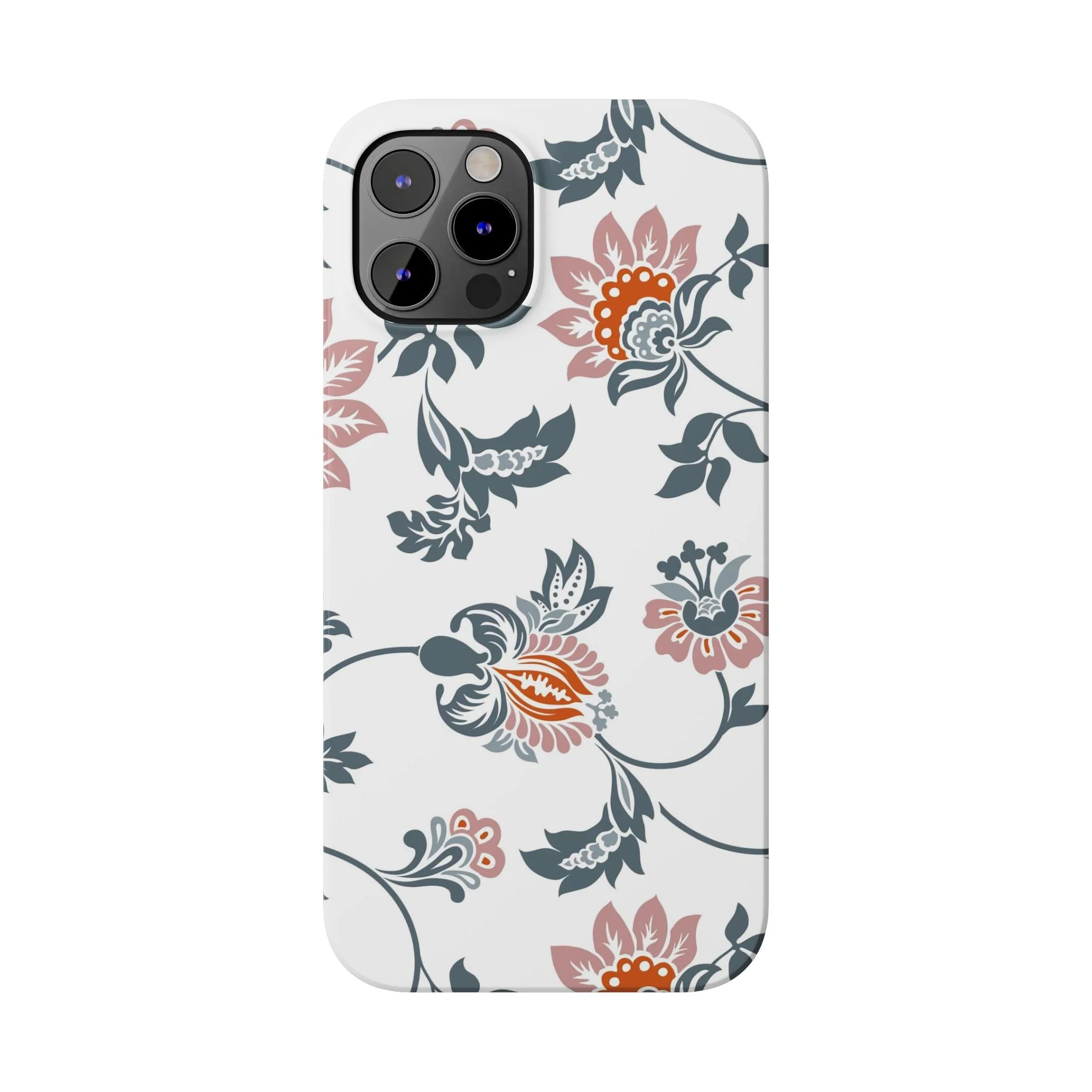 Pink and Green Flower Pattern, Floral Slim Phone Cases, Case-Mate IPHONE16 and all sizes - Image 53