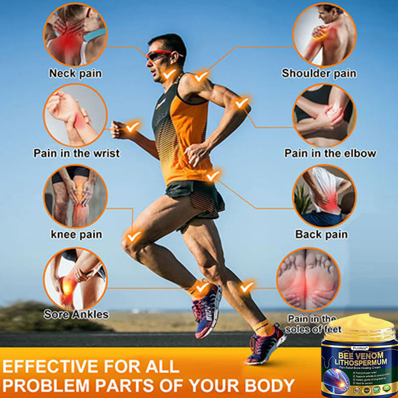 𝗙𝗗𝗔 𝗖𝗲𝗿𝘁𝗶𝗳𝗶𝗲𝗱 · 𝗢𝗳𝗳𝗶𝗰𝗶𝗮𝗹 𝗦𝘁𝗼𝗿𝗲 | Purelora®🔥 BEE VENOM LITHOSPERMUM Pain-Relief Bone Healing Cream 👑👑(Specially for older adults) - Image 11