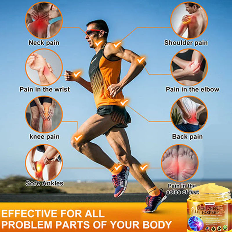 🔥New Arrival🐝Purelora® Bee Venom & Lithospermum Comfort Cream When Walking, Standing or Sleeping Hurts — Daily Pain Relief & Bone Comfort for Older Adults - Image 5